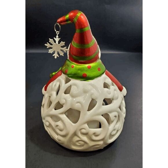 Home Reflections Illuminated Snowman Luminary in Gift Box Battery Operated New - Picture 2 of 3